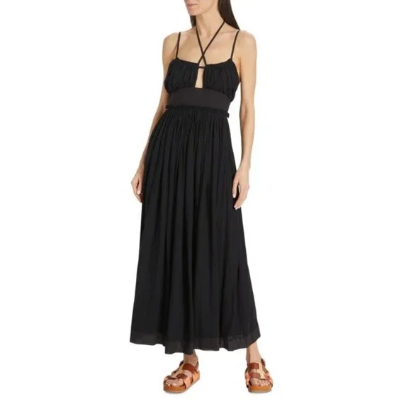 Ulla Johnson | Dresses | Ulla Johnson Freya Strappy Black Jersey Midi Dress  Size 2 | Poshmark